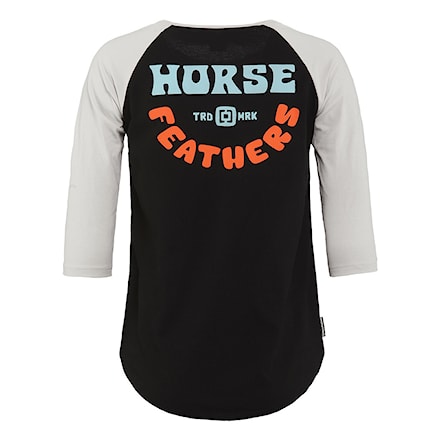 T-shirt Horsefeathers Oly black/cement 2024 - 1