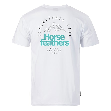 T-shirt Horsefeathers Peak Emblem white 2024 - 1