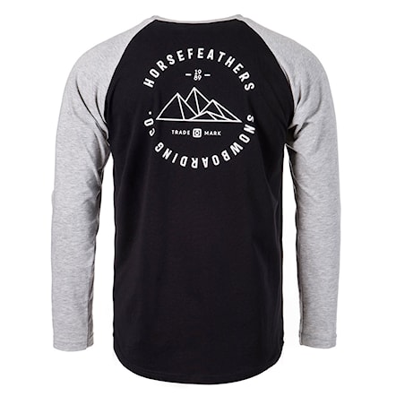 T-shirt Horsefeathers Peaks Ls black 2020 - 1