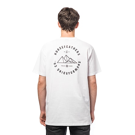 T-shirt Horsefeathers Peaks Ss white 2020 - 1
