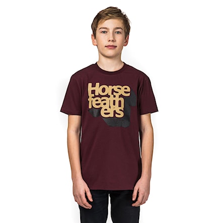 Koszulka Horsefeathers Perspective Kids burgundy 2018 - 1