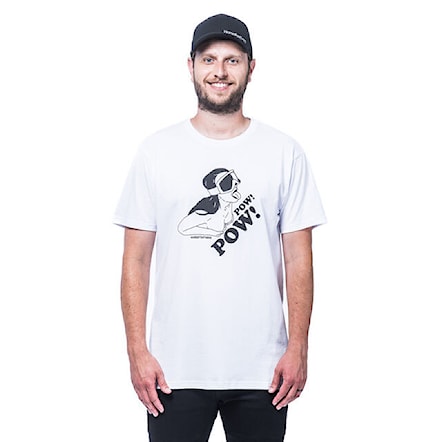 T-shirt Horsefeathers Pow Pow white 2021 - 1