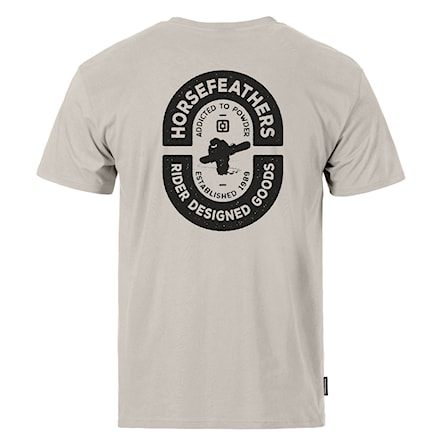 T-shirt Horsefeathers Powder Badge II cement 2024 - 1