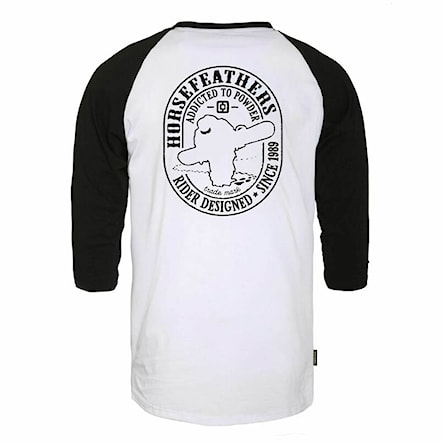 T-shirt Horsefeathers Powder Badge LS white 2021 - 1