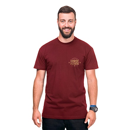T-shirt Horsefeathers Property ruby 2018 - 1