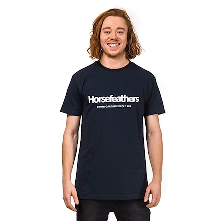 T-shirt Horsefeathers Quarter navy 2018 - 1