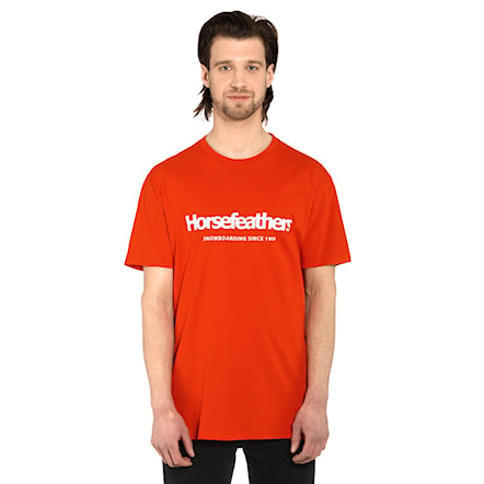 T-shirt Horsefeathers Quarter tomato red 2021 - 1