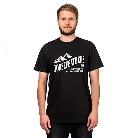 T-shirt Horsefeathers Ripple black 2018 - 1