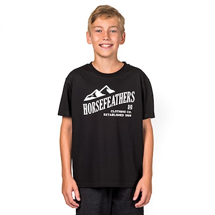 T-shirt Horsefeathers Ripple Kids black 2018 - 1