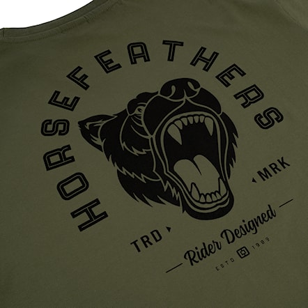 T-shirt Horsefeathers Roar II loden green 2024 - 3