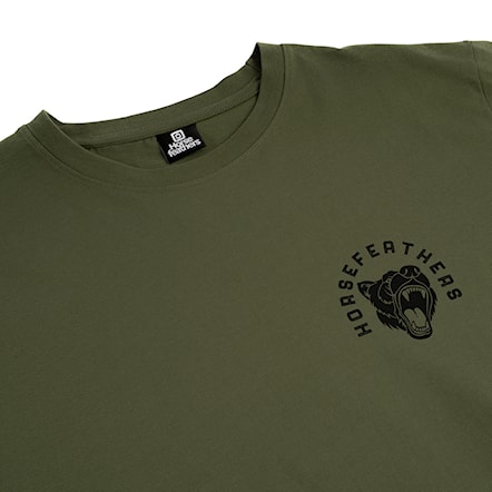T-shirt Horsefeathers Roar II loden green 2024 - 4