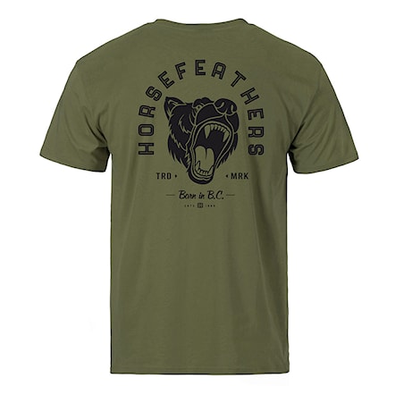T-shirt Horsefeathers Roar II loden green 2024 - 1