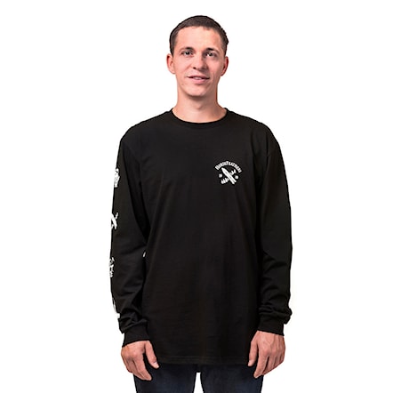 T-shirt Horsefeathers Skeleton Ls black 2019 - 1