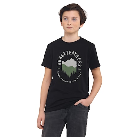 T-shirt Horsefeathers Skyline Youth black 2023 - 1