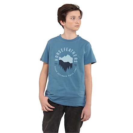 T-shirt Horsefeathers Skyline Youth blue heaven 2023 - 1