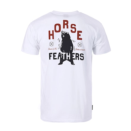 T-shirt Horsefeathers Standing Bear white 2022 - 1
