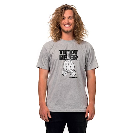 T-shirt Horsefeathers Teddy Beer ash 2018 - 1