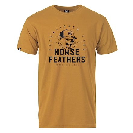 T-shirt Horsefeathers Varsity spruce yellow 2022 - 1