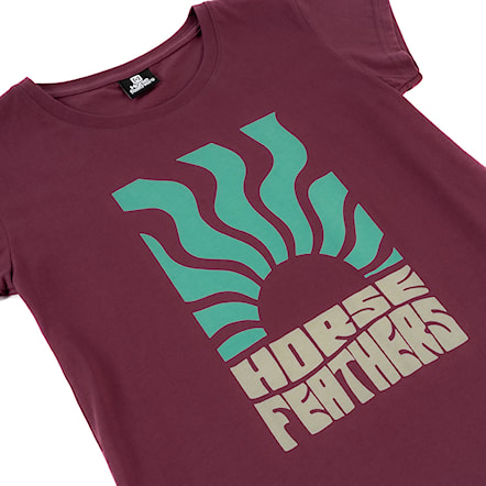 T-shirt Horsefeathers Viveca Youth maroon 2024 - 3