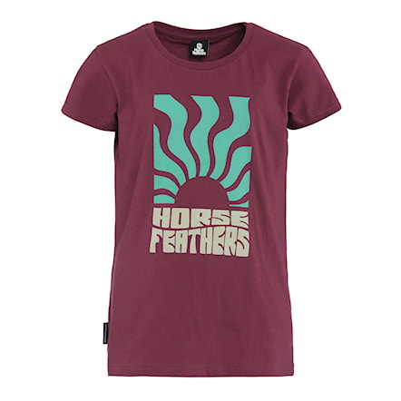 T-shirt Horsefeathers Viveca Youth maroon 2024 - 1