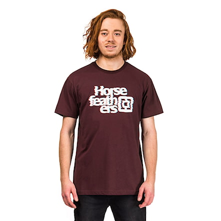 T-shirt Horsefeathers Warp burgundy 2018 - 1