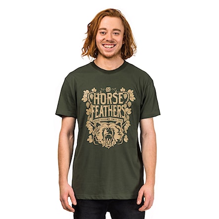 T-shirt Horsefeathers Watcher olive 2018 - 1
