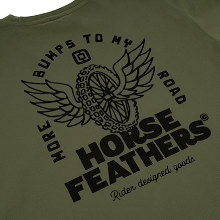 T-shirt Horsefeathers Wheel loden green 2024 - 3