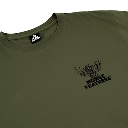 T-shirt Horsefeathers Wheel loden green 2024 - 4