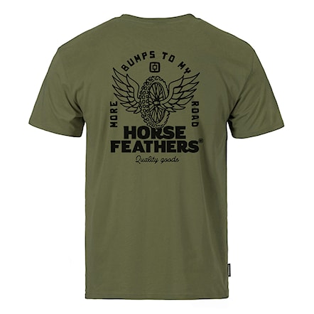 T-shirt Horsefeathers Wheel loden green 2024 - 1