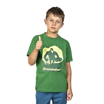 T-shirt Horsefeathers Yeti Kids heather forest 2017 - 1