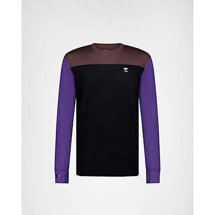 T-shirt Mons Royale Yotei Ls violet/cedar/black 2025 - 4