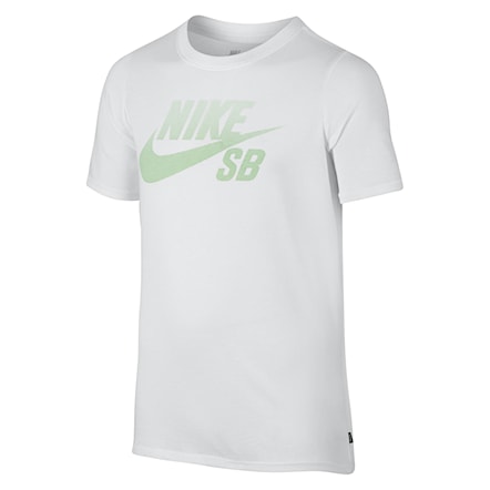 T-shirt Nike SB Boys Logo white/fresh mint 2017 - 1