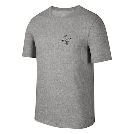 T-shirt Nike SB Dry DFC Swooshie dk grey heather/black 2018 - 1