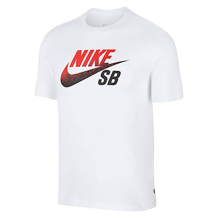 T-shirt Nike SB Dry Dfct white/black/university red 2019 - 1