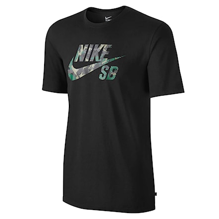 T-shirt Nike SB Icon Camo Fill black/fir/reflective silv 2015 - 1