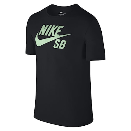 Tričko Nike SB Logo black/black/fresh mint 2017 - 1