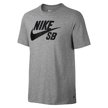 Koszulka Nike SB Logo dk grey heather/black 2018 - 1