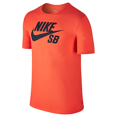 Tričko Nike SB Logo max orange/obsidian 2017 - 1