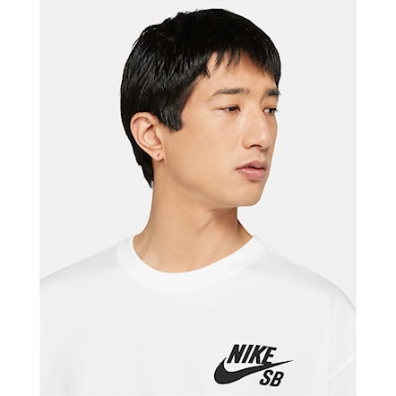 Koszulka Nike SB Logo Skate white/black 2023 - 4