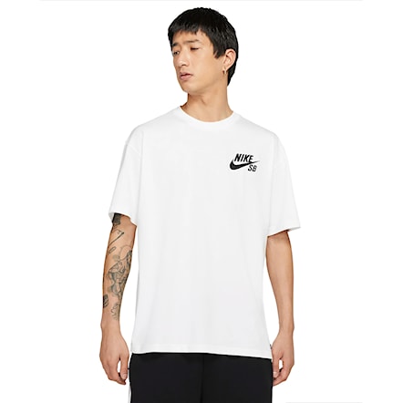 T-shirt Nike SB Logo Skate white/black 2023 - 1