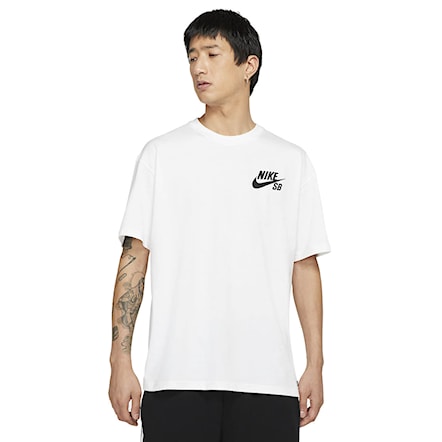 T-shirt Nike SB Logo Skate white/black 2021 - 1