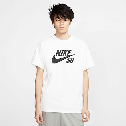 Koszulka Nike SB Logo white/black 2023 - 3