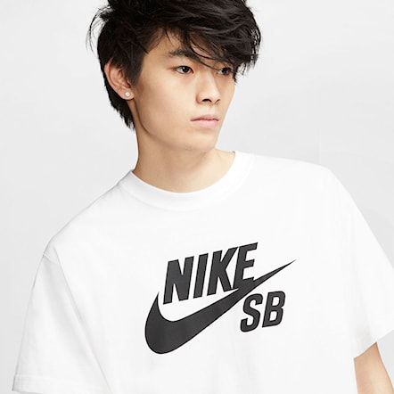 Koszulka Nike SB Logo white/black 2023 - 5