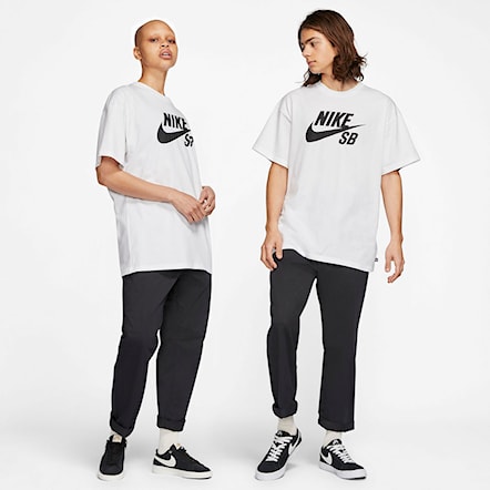 Koszulka Nike SB Logo white/black 2023 - 8