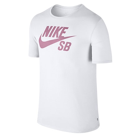 Koszulka Nike SB Logo white/elemental pink 2018 - 1