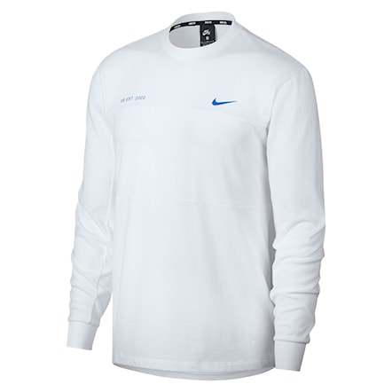 T-shirt Nike SB Mesh Ls white/photo blue 2019 - 1
