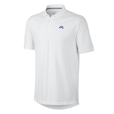 T-shirt Nike SB Pique Polo white/hyper royal 2018 - 1