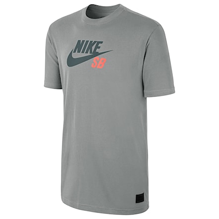 T-shirt Nike SB Sb Icon Logo C/o dk grey heather/bomber grey 2014 - 1