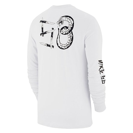 T-shirt Nike SB Snake LS white/black 2019 - 1