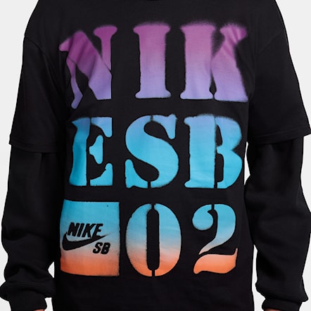 Tričko Nike SB Stencil black 2023 - 3